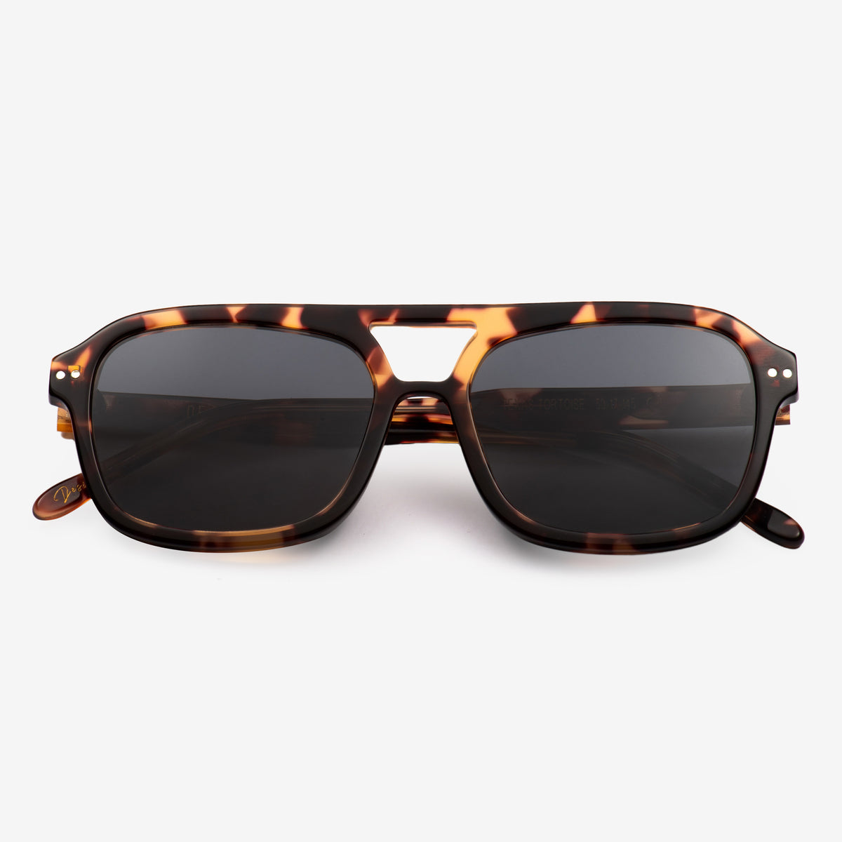 a pair of glasses sitting on top of a table