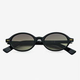 DE-SUNGLASSES Ashen Noir  black sunglasses with UV protection, stylish modern design
